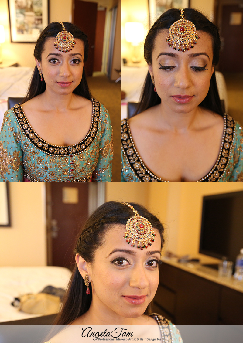 Indian Wedding South Asian Bride Makeup Artist Shahervano Makeup Session Angela Tam 1198