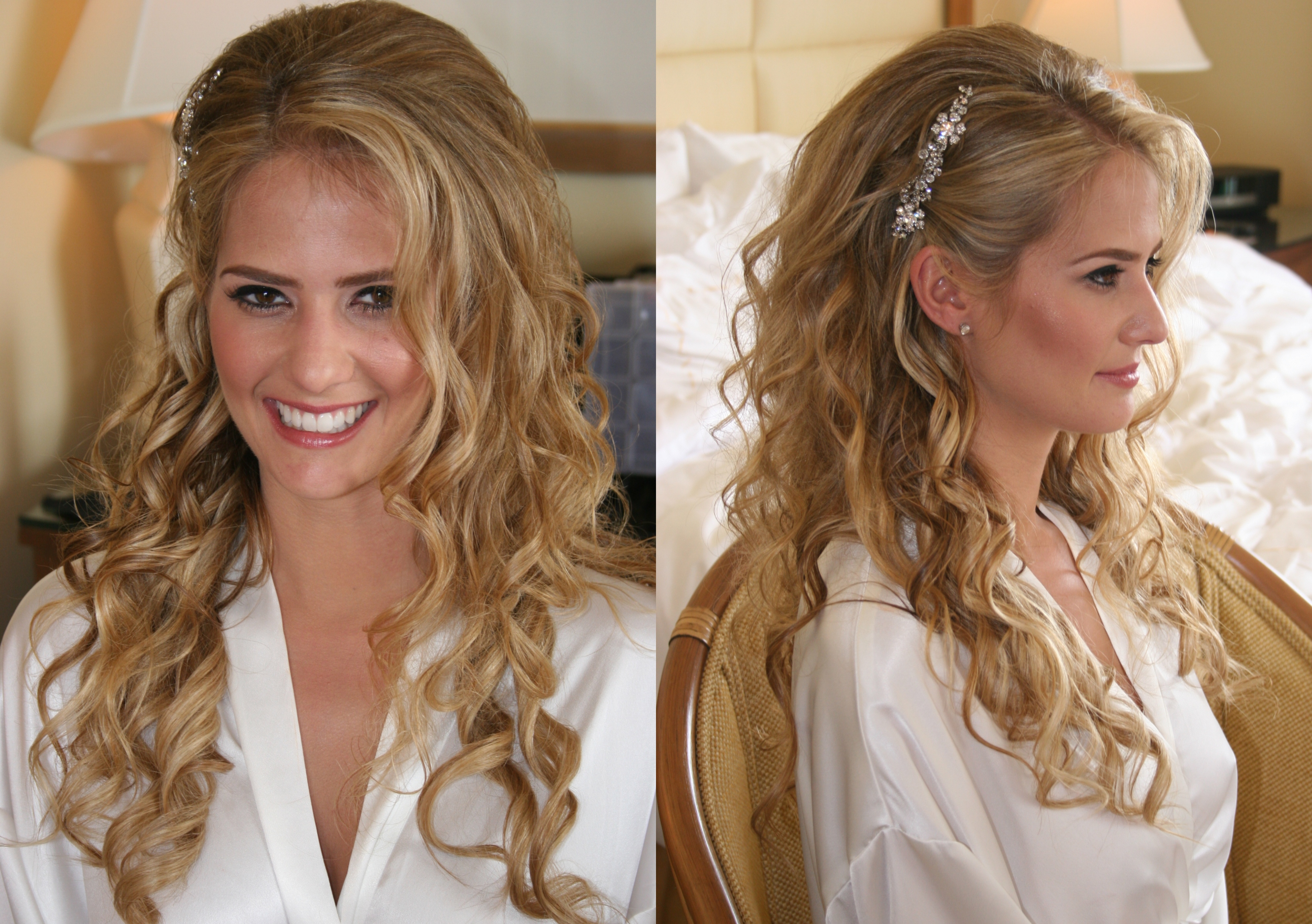 Amanda and Chris Wedding at Terranea Resort Rancho Palos Verdes Caucasian Bride Makeup Artista Hair Stylist Down Do Hair Style