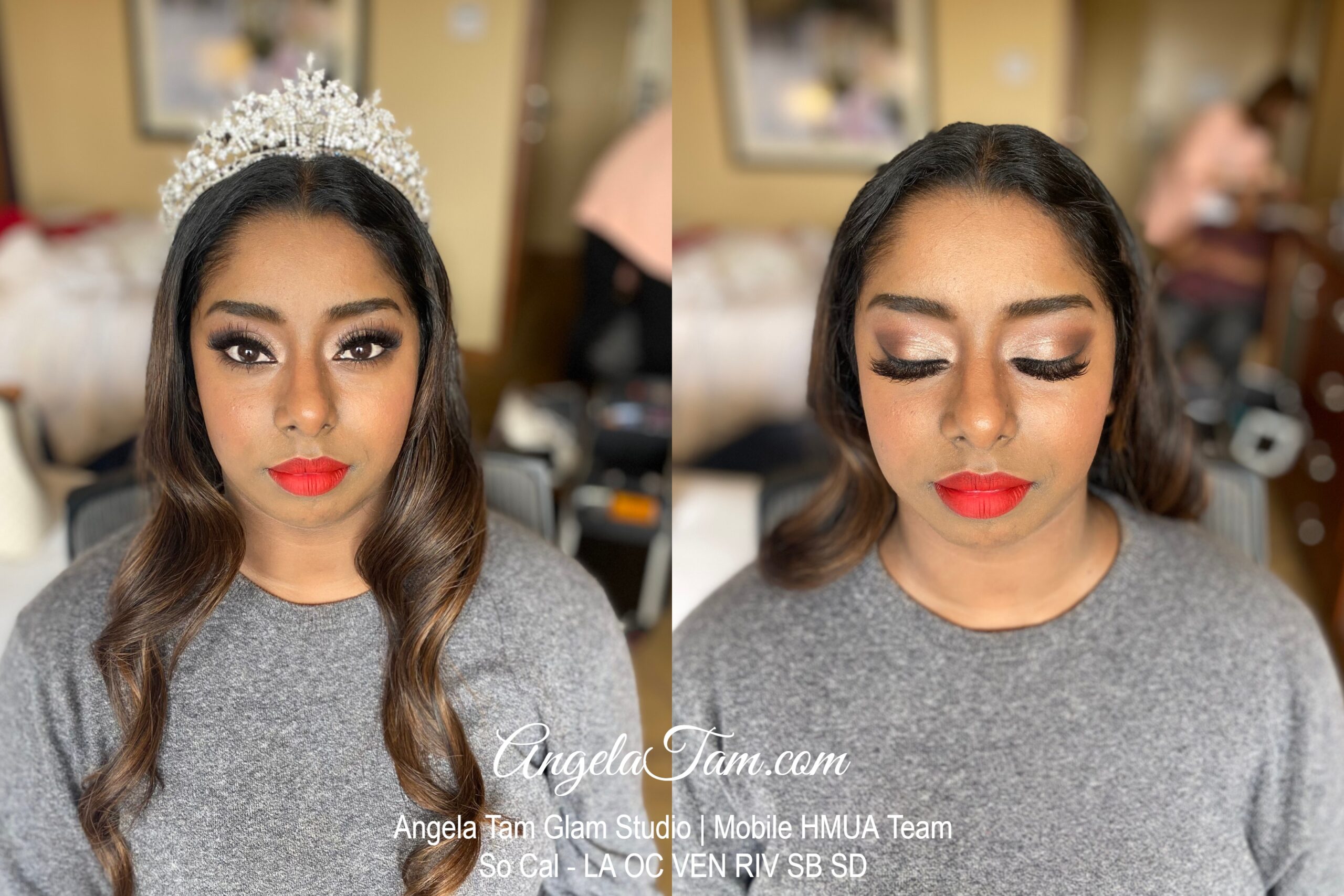 Wedding Bridal Makeup and Hair by Angela Tam Glam Studio . Mobile HMUA Team AngelaTam.com