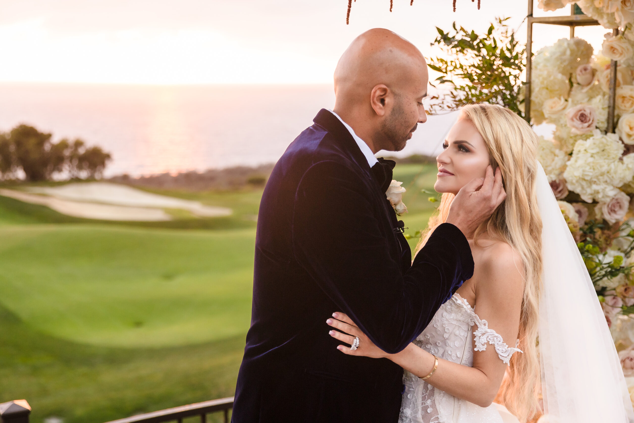 Trumpt National Golf Club Rancho Palos Verdes Wedding Bridal Makeup and Hair by Angela Tam Glam Studio . Mobile HMUA Team AngelaTam.com