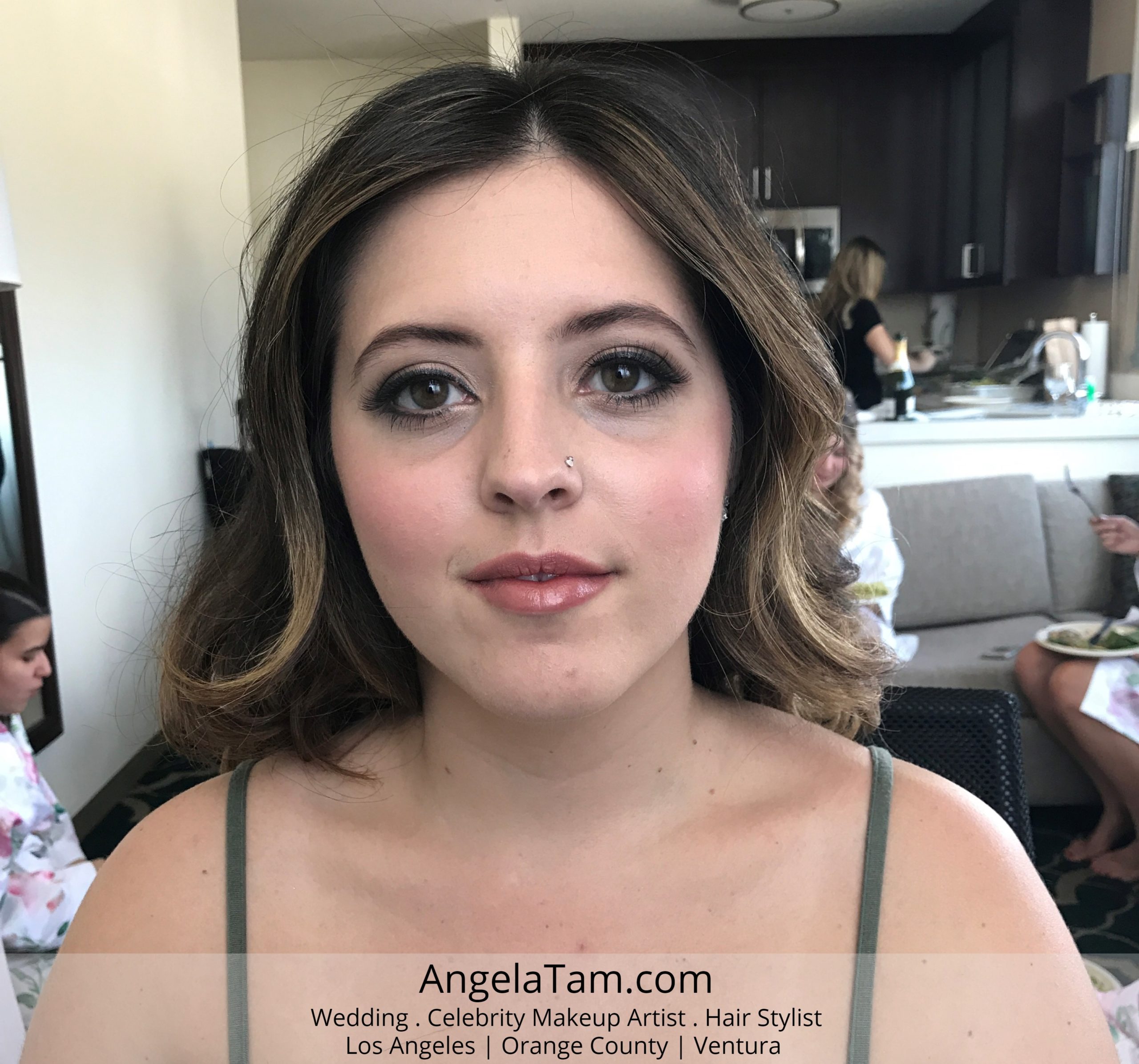 Langham Huntington Pasadena | Bridesmaid Makeup – Dramatic Smokey Eyes –  Angela Tam | Makeup and Hair Team