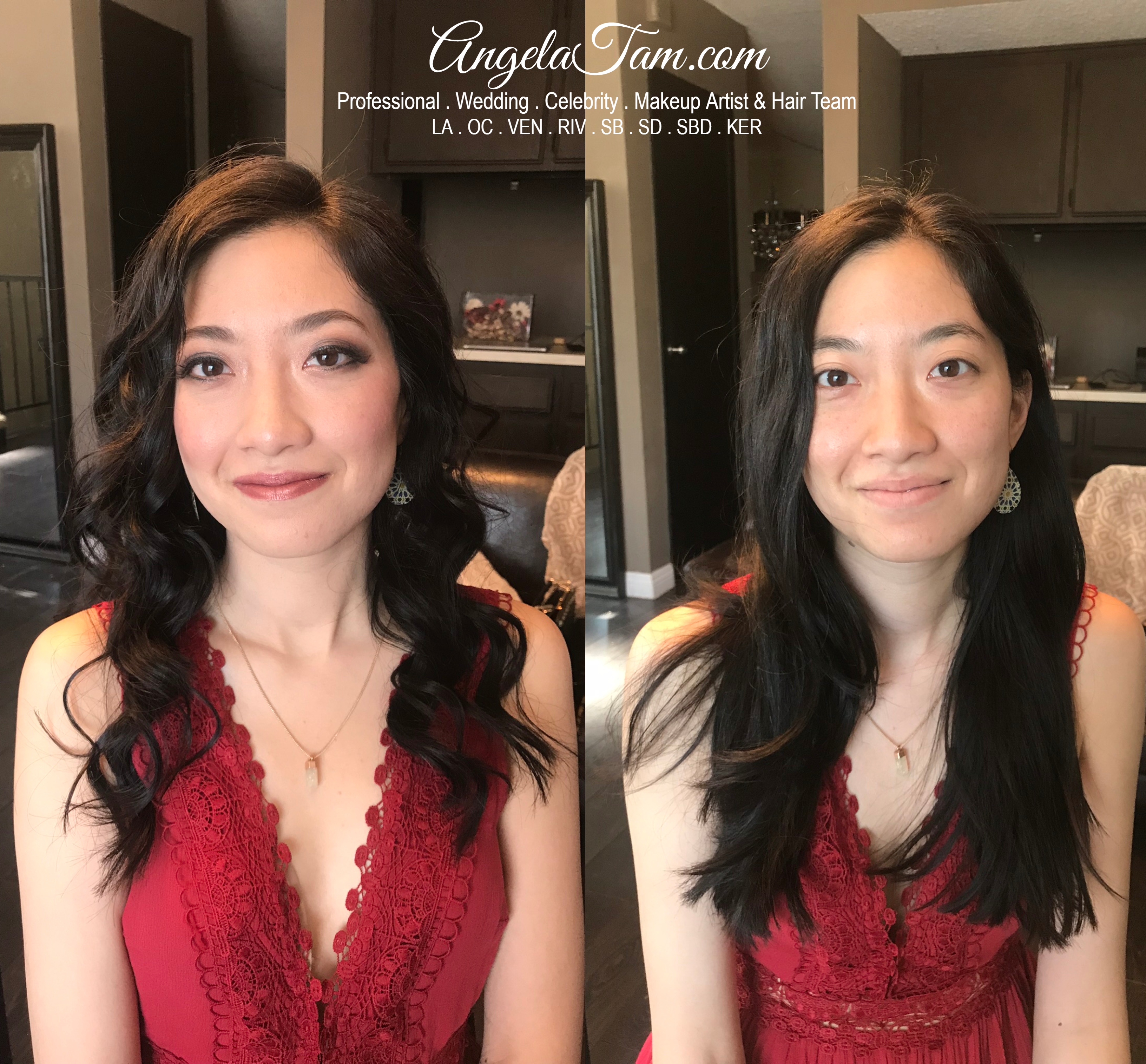 Christine | Asian Makeup & Hair Before & After | Engagement Shoot – Big – Angela | Makeup and Hair Team