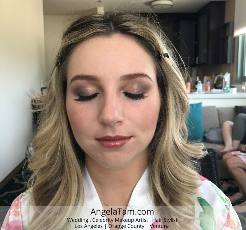 Langham Huntington Pasadena | Bride Kim – Bridesmaids Smokey Makeup & Down  Hair – Angela Tam | Makeup and Hair Team