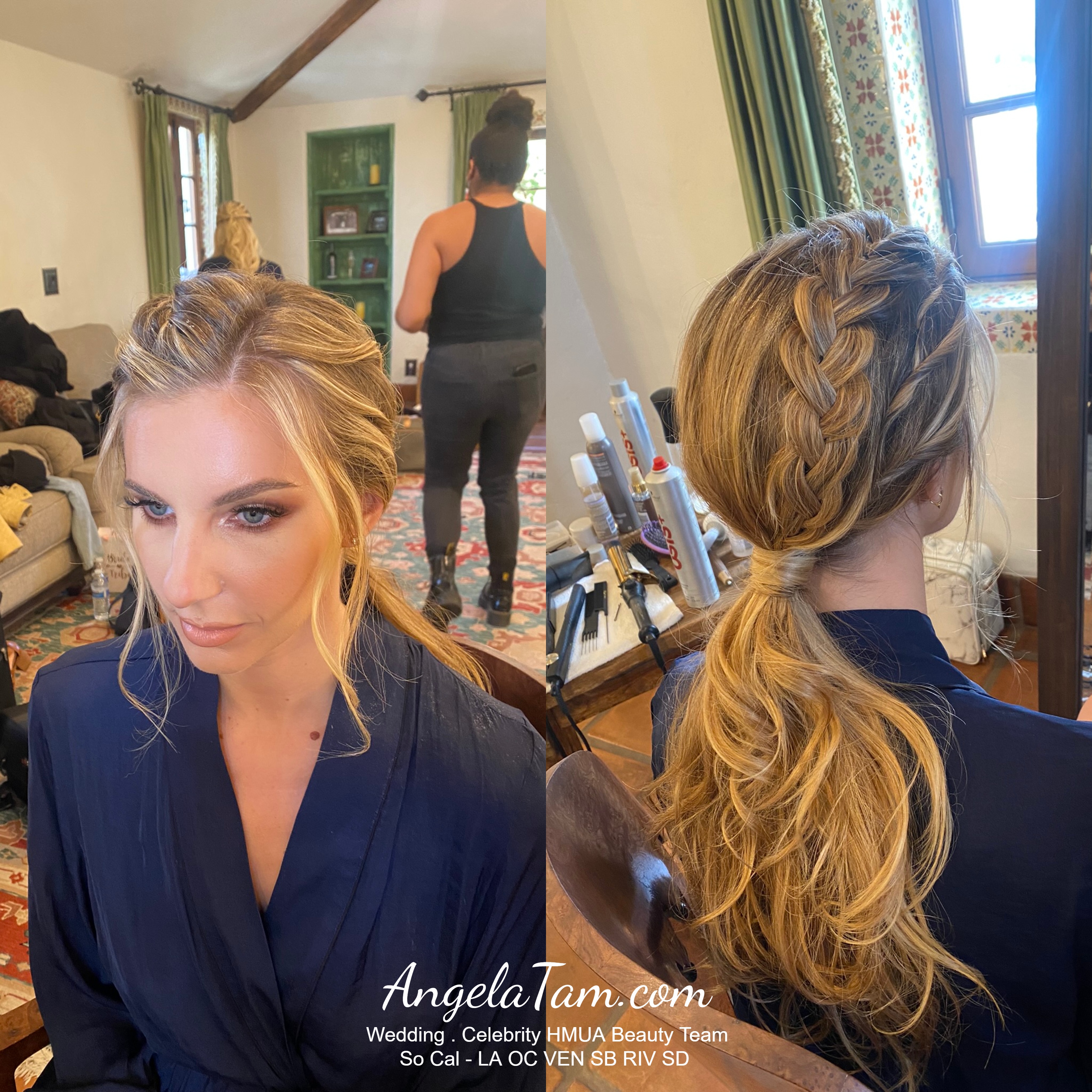 Gorgeous ponytail hairstyle to complete your look this spring & summer :  low ponytail | Wedding hair up, Wedding hair trends, Ponytail bridal hair