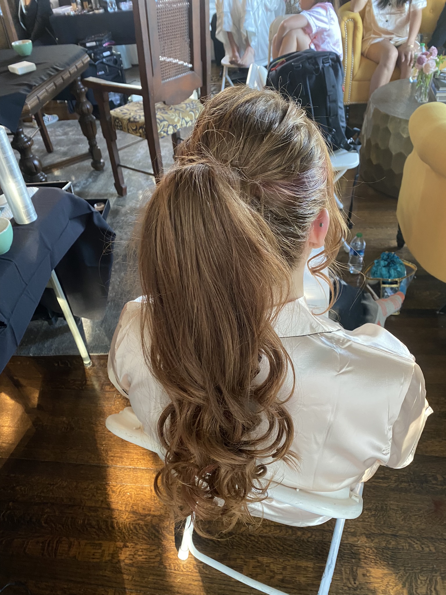 Beautiful Glam High Ponytail - Bridesmaid Angela | Pasadena Wedding Beautiful Glam High Ponytail - Bridesmaid Angela | Pasadena Wedding