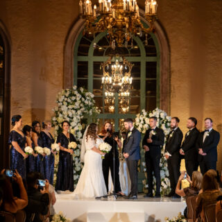 The Millennium Biltmore Los Angeles Wedding, Vintage Gatsby 1920's Theme Wedding. Old Hollywood Wave Hair Style, Classic Red Lip Makeup Look by Angela Tam Glam Team | Beloved Glamorous LLC.