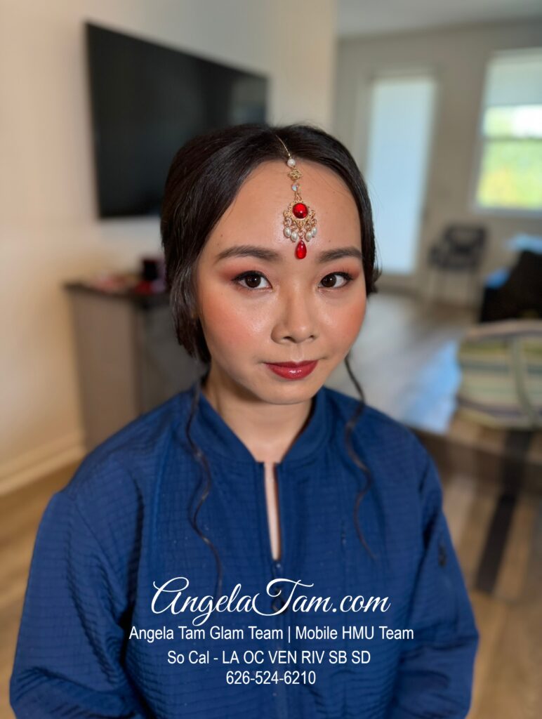 Chinese Asian Soft Glam Makeup Look, South Asian Indian Maharani Wedding Makeup. Beautiful Bride Makeup Looks. Angela Tam Glam Team | Beloved Glamorous LLC. Makeup Artists and Hair Stylists for Weddings and Events in Los Angeles County, Orange County, Ventura County, Riverside County. AngelaTam.com Angela@AngelaTam.com 6265246210