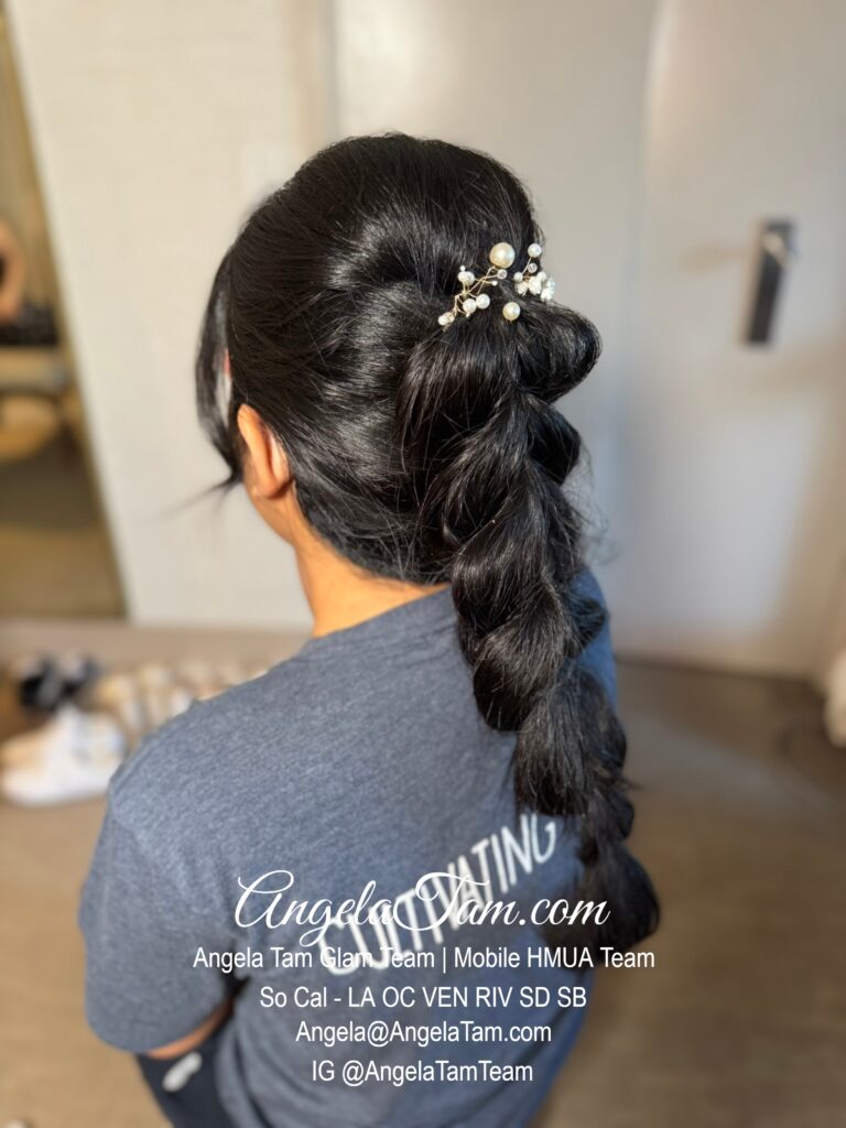 Palisades Park Hilton Santa Monica Glam Hair by Angela Tam Glam Team | Beloved Glamorous LLC. Mobile HMUA Team. LGBT, Same Sex Wedding HMUA Team. Makeup Artists and Hair Stylists for Weddings and Events in Los Angeles County, Orange County, Ventura County, Riverside County.